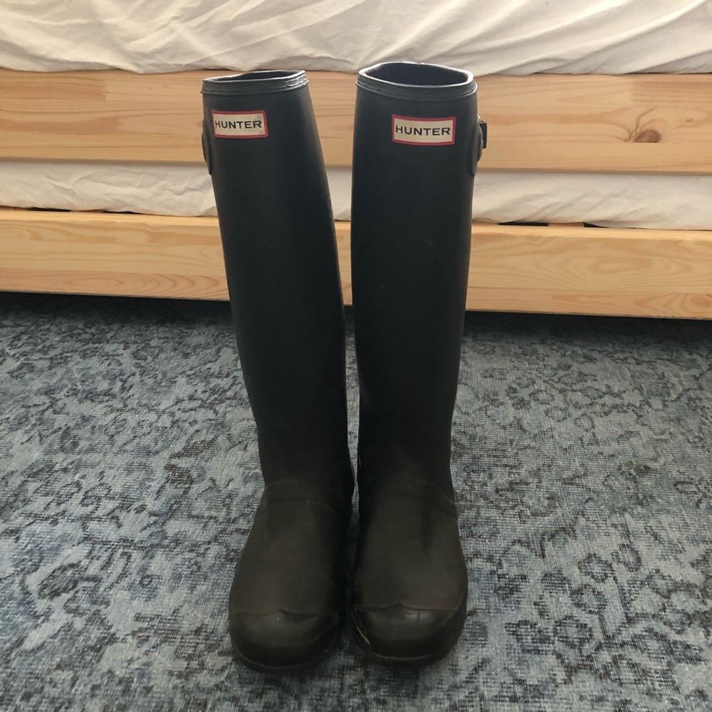 Original Black Tall Hunter Rain Boots